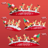 ZPISF 10 FT Santa Sleigh with Reindeer Christmas Inflatables Outdoor Decorations, Christmas Blow Up Yard Decorations for Garden Lawn Xmas Decor (Red) ZPISF