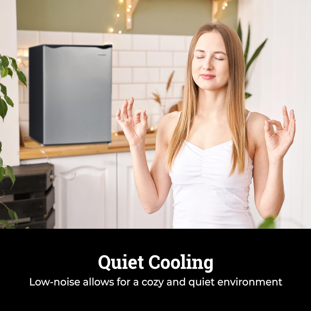 Igloo 2.6 Cu.Ft. Compact Refrigerator with Freezer, 2 Shelfs, Perfect for Homes, Offices, Dorms, Platinum Igloo