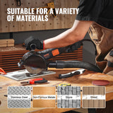 VEVOR Burnishing Polishing Machine, 1300W 6 Variable Speed Surface Conditioning Tool, Handheld Electric Metal Burnishing Machine with Steel Wire Burnishing Wheel for Stainless Steel, Wood VEVOR