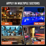 VEVOR LED Lighted Liquor Bottle Display Shelf, 24-inch LED Bar Shelves for Liquor, 1-Step Lighted Liquor Bottle Shelf for Home/Commercial Bar, Acrylic Lighted Bottle Display with Remote & App Control VEVOR