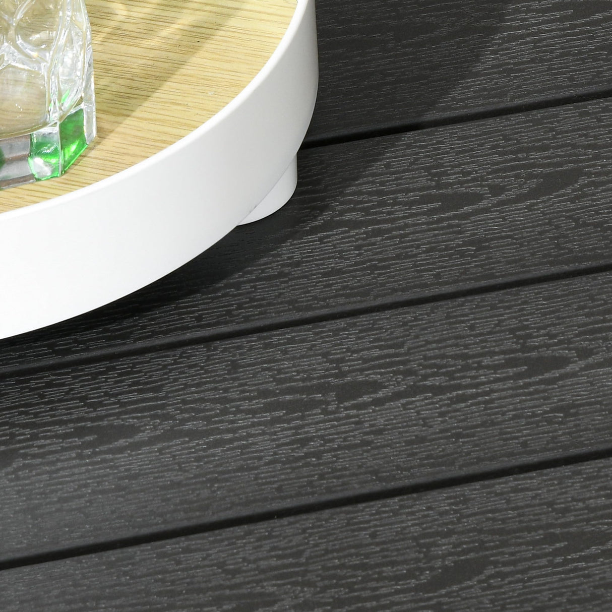 Outsunny Wicker Outdoor Patio Furniture Set, L-Shaped 7 Piece Outdoor Dining Sectional Sofa with Dining Table and Chair, Storage Loveseat, Ottomans and Cushions, Dark Blue Outsunny