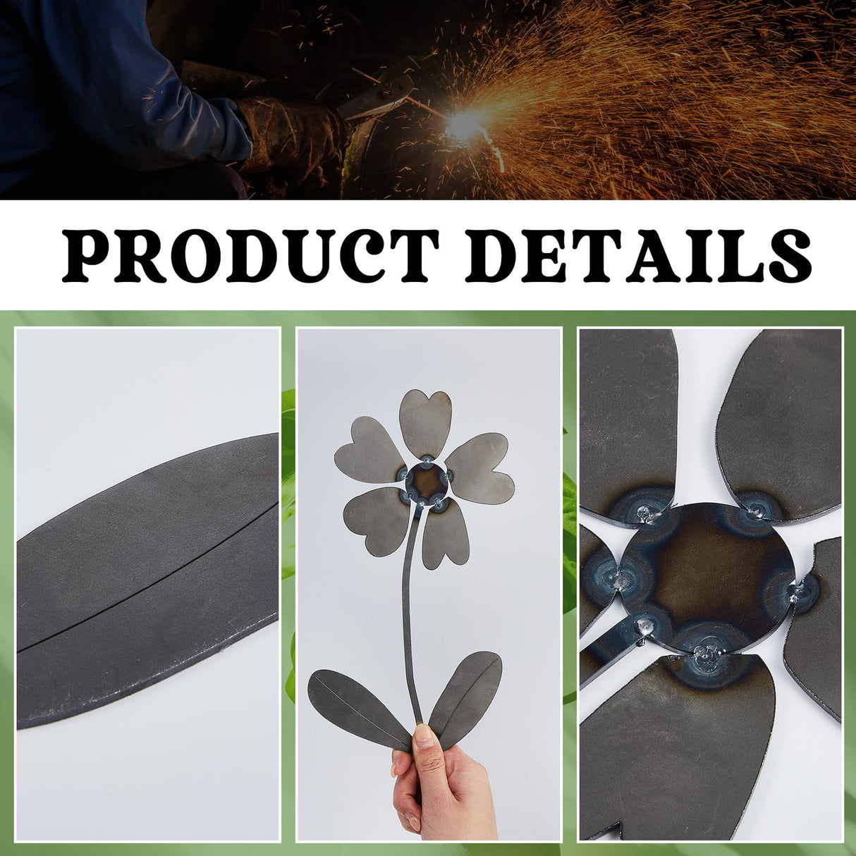 Therwen Welding Kits Flower Welding Coupons 16 Gauge Tig DIY Stainless Steel Welding Practice Kit Metal with Mig, Tig, Gas, Arc, Stick (Classic, 1 Set) Therwen