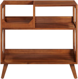 Crosley Furniture Asheville Mid-Century Modern Media Console Record Player Stand, Storage for Vinyl Records, Walnut, Medium Crosley Furniture