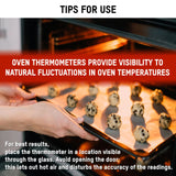 Taylor Large 2.5 Inch Dial Kitchen Cooking Oven Thermometer, Analog Taylor