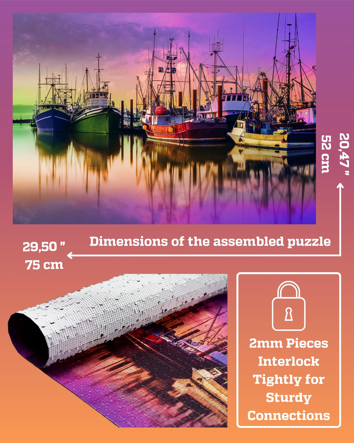 Puzzles for Adults 1000 Pieces - 20x30 in HD Quality Landscape 1000 Piece Puzzle for Adults & Families | Sturdy 2mm Adult Puzzle Pieces | 8 Jigsaw Puzzles Saver Sheets & Full-Sized 1:1 Poster Included Gerjato