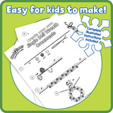 READY 2 LEARN Christmas Crafts | Create Your Own Jingle Bell Wreath Ornaments | Set of 4 | DIY Ornaments for Kids | Christmas Tree Decoration | All Materials Included READY 2 LEARN