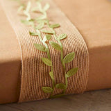 Leaf Ribbon 20 Yard Fabric Ribbons Roll Green Leaf Tape 1" Width Artificial Olive Trim Tape for Gift Wrapping Craft DIY Killer's Instinct Outdoors