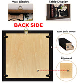 vinatimes 8.6'' Pet Memorial Gift Shadow Box Black Collar Holder Picture Frame Pet Paw Ink Kit Dog Wooden Sculpture Bottle Rainbow Pet Hair Keepsake Gift Loss of Dog Cat Tabletop Wall Hanging PSD-4B vinatimes