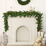 2PCS Christmas Garland, Cedar Garland -Realistic Greenery Cypress Pine Garland with Pinecone for Mantle Table Railing Fireplace Indoor & Outdoor Christmas Decoration Alupssuc