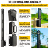 Epcee Fence Post Extender, 23.5" Fence Barbed Wire Extend Arm，for Outdoor Fences to Increase Height, Protect Privacy and Pets Jumping Off (Wooden Wall-4 Pack) Epcee