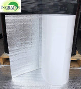 SmartSHIELD -5mm 24"x50ft Reflective Foam Core Insulation roll, Cold and Heat Shield, Radiant Barrier, Thermal Insulation - Engineered FOIL/White Film INSULATION MARKETPLACE