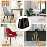Meldel 24 PCS Silicone Chair Leg Floor Protectors Extra Small(0.6"-0.8") Rubber Felt Furniture Pads Chair Legs Caps/Covers for Hardwood Floors, Tile from Scratches & Reduce Noise - Round, Black Meldel