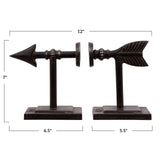 Creative Co-Op Bronze Arrow Shaped Cast Iron Bookends (Set of 2 Pieces) Creative Co-Op