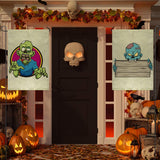 PLULON 12Pcs Blank Burlap Flags Sublimation Garden Flags 12Inch x 18Inch Burlap Garden Flag Yard Flag Banner Flag for Patio Garden Yard Outdoor Home Decorations PLULON