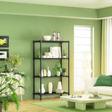 IZEUK 4-Tier Black Metal Storage Shelves, Heavy Duty Adjustable Wire Shelving Rack for Garage, Kitchen, Bathroom, Closet Organizer, 1000 lbs Capacity, 15.7" D x 33.5" W x 59.5" H IZEUK