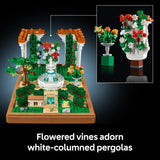 LEGO Icons Fountain Garden Building Set - DIY Kit for Adults, Ages 18+ - Miniature Craft Building Blocks for Home Decor, Display - Gift for Birthday - with Cypress Trees and Grape Vines - 10359 LEGO