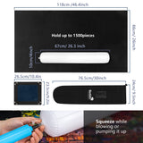 Sancallie Puzzle Mat Roll Jigsaw Storage Felt Mat, Jigroll Up to 1,500 Pieces with 4 Puzzle Trays, Material for Jigsaw Puzzle Player, Box with Drawstring Storage Bag Sancallie