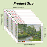 Stalente Diamond Painting Kits for Adults, 10 Pack 5D Diamond Art Kits for Beginners Round Full Drill Diamond Painting for Home Wall Decoration Gift 12×16inch, Natural Landscape Forest Stalente