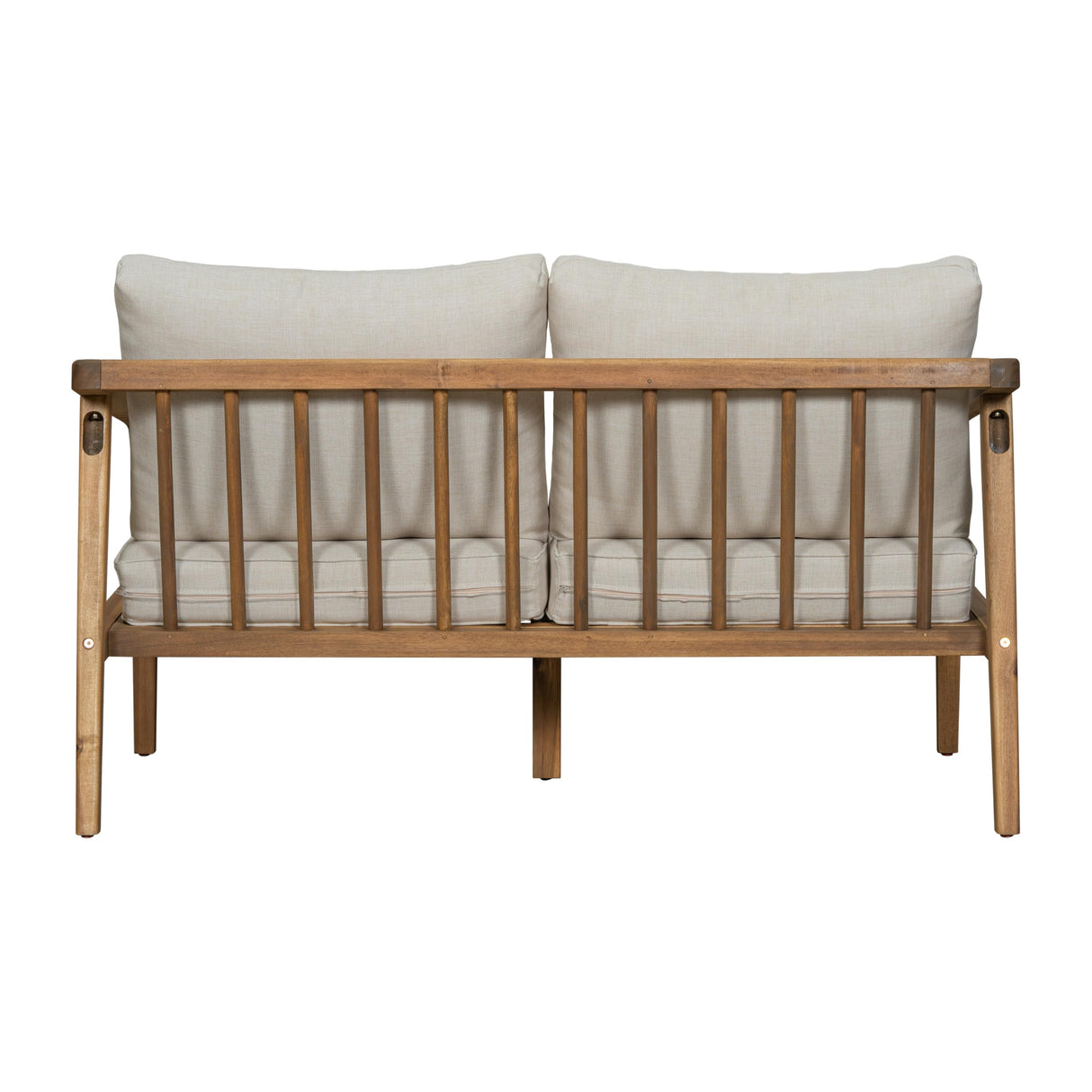 Christopher Knight Home Westin Acacia Wood Patio Loveseat Sofa with Cushion, Outdoor 2-Seater Sofa with Removable Cushions, Patio Furniture Sofa for 2, Teak+Beige Christopher Knight Home