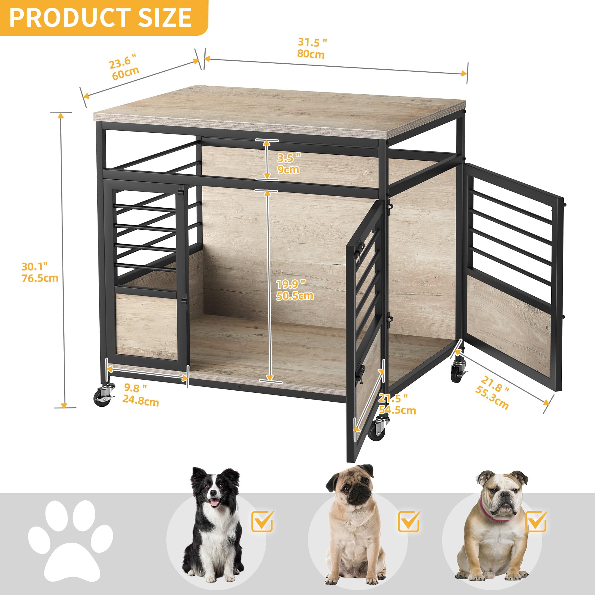 DWVO Dog Crate Furniture