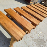 ZPrestiCraftbl Farmhouse Small Wooden Indoor Bench - 19.7in Entryway Bench, Natural Solid Wood, Durable & Sturdy, Suitable for Dining Room, Bedroom, Porch ZPrestiCraftbl