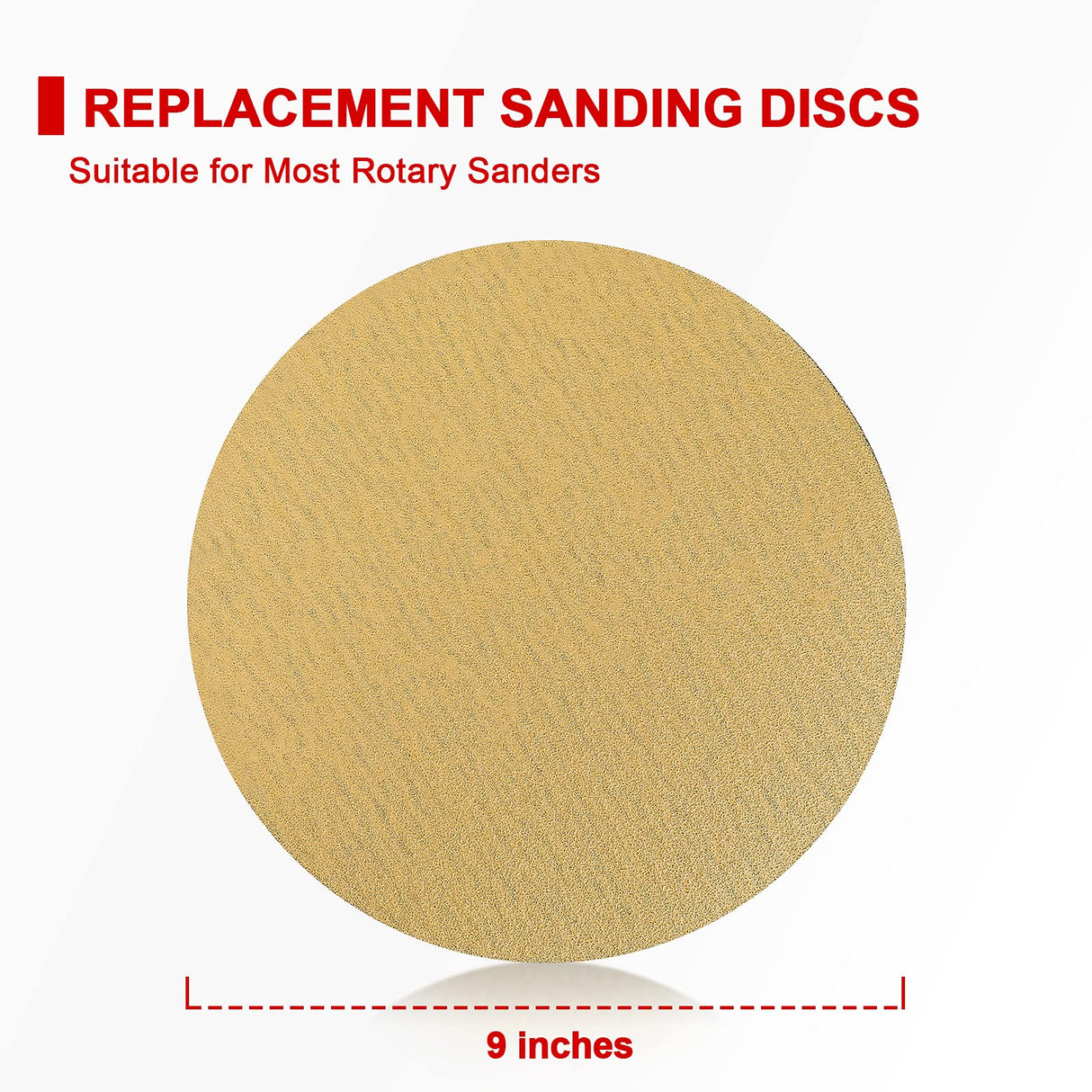 Goldblatt 9 Inch Drywall Sander, with 30pcs Sanding Discs-Hook and Loop 80 x 100/180 Mixed Grit, for Wall Cleaning and Polishing Goldblatt