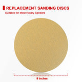 Goldblatt 9 Inch Drywall Sander, with 30pcs Sanding Discs-Hook and Loop 80 x 100/180 Mixed Grit, for Wall Cleaning and Polishing Goldblatt