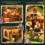 Miniature House Kit, 3D Wooden Puzzles for Adults, DIY Miniature Kit, Dollhouse Kit, Mini House Building Kit, Doll House Kits for Adults Teen to Build (Forest Adventure) ANTREATU