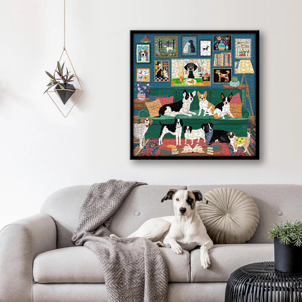 Dog Puzzles for Adults 1000 Pieces, Animal Puppy Puzzle Modern Art Puzzle, Dog Jigsaw Puzzle as Funny Home Decor, Challenging Puzzles for Adults PICKFORU