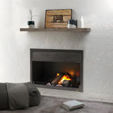 FLYJOE Floating Shelves | 8" Deep Rustic Reclaimed Barnwood Wall Hanging Shelves with Invisible Heavy-Duty Metal Bracket | Wall Mounted | Farmhouse Style | 36 inches, 2 PCs, Distressed Grey FLYJOE