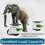 4 Pack Leveling Casters with Ratchet Handle, Adjustable Heavy Duty Casters, Retractable and 360 Degree Swivel Castors, Quiet and Floor-Friendly, for Workbench, Equipment, Swivel Castor Wheels (T60) LSWhee