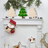 8 x 10 Inch Wooden Christmas Tree Cutout Christmas Unfinished Wooden Ornaments Blank Christmas Tree Craft Wooden Decorations for DIY Christmas Party Decor (12 Pieces) Jetec