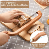 Uprichya Sourdough Bread Knife Slicer for Even Slicing, Bow Bread Knife for Sourdough, Bread Saw for Homemade Bread Sourdough, Wooden Bread Bowl Knofe Sourdough Bread Cutter Uprichya