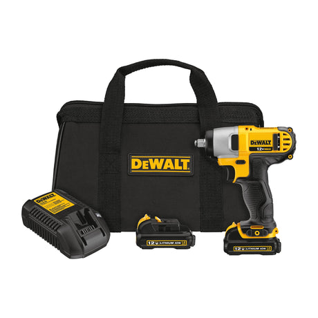 DEWALT 12V MAX Impact Wrench with Hog Ring, Cordless, 3/8-Inch (DCF813S2) DEWALT