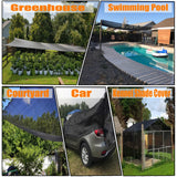 e.share 40%-50% Shade Cloth for Garden, 10 Ft X 14 Ft Sun Shades Outdoor Patio with Grommets for Plant Covers,Porch Screen,Pergola Shade Cover,Greenhouse,Black e.share