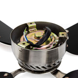 RecPro RV Ceiling Fan | 12V | 36" Brushed Nickel Finish | 4 Blades | Includes Switch (Oak) RecPro