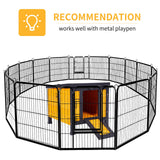 GEGURI Outdoor Cat House Weatherproof, Rabbit Hutch & Indoor Bunny Cage, Wooden Shelter for Feral Cats, Rabbits, Chickens & Small Animals GEGURI