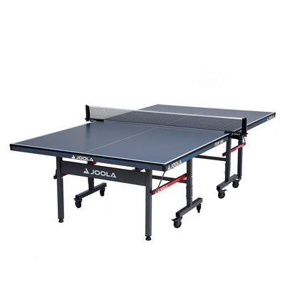 JOOLA Tour Indoor Ping Pong Table with Quick Clamp Table Tennis Net - 10 Minute Assembly - Foldable Indoor Surface with Single Player Playback Mode - Competition Grade MDF Top - Tournament Quality