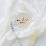 The Cotton & Canvas Co. Personalized Baby Name Newborn Announcement, Nursery Sign, Nursery Decor, Baby Shower, Modern, Wooden Plaque, Birth Prop, New The Cotton & Canvas Co.
