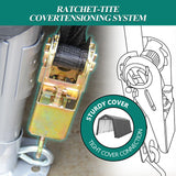 GARTOO 8' x 14' Outdoor Storage Shelter Shed- Heavy Duty Storage Tent with Roll-up Ventilated Windows, Portable Garage Zipper Storage shed for Bike, ATV, Motorcycle Shelter, Gray GARTOO