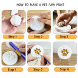 Houstimi 8x10 Pet Memorial Shadow Box Frame Paw Print Kit Solid Wood Pet Frame White Dog Memorial Gifts for Loss of Dog Houstimi