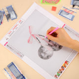 Yeaqee 4 Pcs Diamond Art Kits DIY Painting for Adult Aesthetic Wall Diamond Crafts Aesthetic Room Decor Cute Painting Pictures 5d Craft Wall Decor for Home 10 x 11.8''(Coquette) Yeaqee