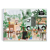 Galison Plant Cafe 1000 Piece Puzzle from Galison - 1000 Piece Botanical Puzzle for Adults, Wonderful Illustrations from Frankie Penwill, Thick and Sturdy Pieces, Great Gift Idea Galison