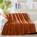 50x70 Inch Rust Throw Blanket - Soft & Fluffy Fleece, Cute & Aesthetic, Perfect for Sofa, Couch, Chair, Bed, Living Room & Bedroom, All-Season Use, Plush & Cozy Decorative Blanket Lussena