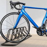 Simple Houseware 5 Bike Bicycle Floor Parking Adjustable Storage Stand, Black Simple Houseware