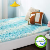 Best Price Mattress 3 Inch 5-Zone Swirl Gel Aerobreeze Foam Mattress Topper, CertiPUR-US Certified, Dorm Essentials, Full Best Price Mattress
