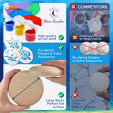 Glow in The Dark Ocean Rock Painting Kit, Arts and Crafts Painting Rocks for Kids, Kids Craft Paint Kits, Craft Activities Kits, Arts and Crafts Gifts for Boys Girls, Birthday Gift, Ages 6 and up Moon Garden