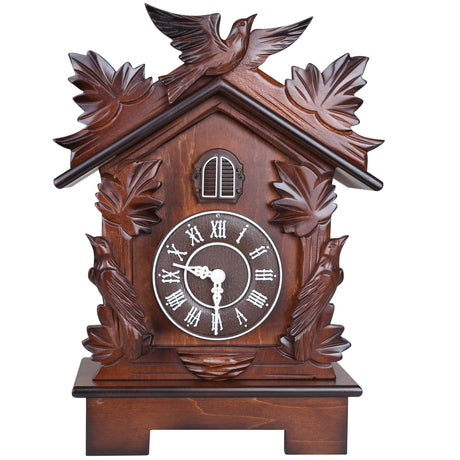 Kendal Large Tabletop Handcrafted Wood Cuckoo Clock House Home Decor with Singing Bird & Black Forest Bird Decoration MX23-2 Kendal