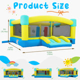 HOMMOW Big Bounce House,15 x 14.8 FT Inflatable Bounce Castle for Kids 3-12,Outdoor/Indoor Bouncy House with Blower,Slides,Obstacles,Trampolines,Basketball Hoop HOMMOW