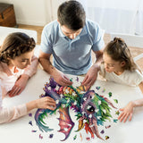 Wooden Puzzles for Adults, Dragon Wood Puzzles 200 Pieces, Irregular Animal Shaped Unique Wooden Jigsaw Puzzles, Creative Ghristmas Gift for Teenagers and Adults WHJSG